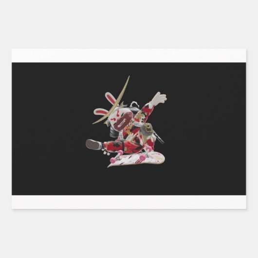 Suji Samurai Skater v3 NFT Artians SamurAI ラッピングペーパーシート (正面)