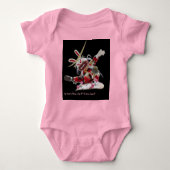 Suji Samurai Skater v3 - NFT Artisan SamurAI Bab ベビーボディスーツ (正面)