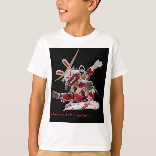 Suji Samurai Skater v3 Tri-Blendシャツ Tシャツ (正面)