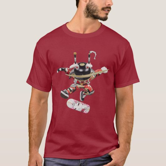 Suji Samurai Skater v5 Tシャツ (正面)