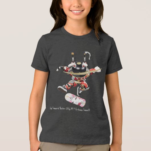 Suji Samurai Skater v5 Tシャツ (正面)