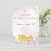 Sukhmani Sahib Digital invitation Akhand Path 招待状 (スタンド正面)
