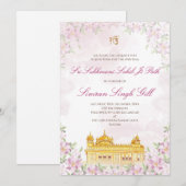 Sukhmani Sahib Digital invitation Akhand Path 招待状 (正面/裏面)