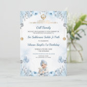 Sukhmani Sahib Path Baby Boy Birthday Invitation 招待状 (スタンド正面)