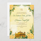 Sukhmani Sahib path digital invitation Akhand path 招待状 (正面/裏面)