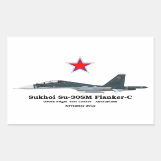 Sukhoi Profile Su-30SM Flanker-C 長方形シール