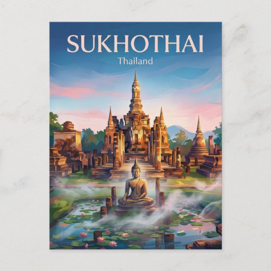 Sukhothai Historical Park Thailand ポストカード (正面)