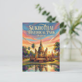 Sukhothai Historical Park Thailand ポストカード (スタンド正面)