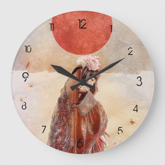 Sukiyaki Large Round Clock with Numbers ラージ壁時計 (正面)