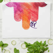 Sukkot Hamsa Art キッチンタオル (折り畳み)