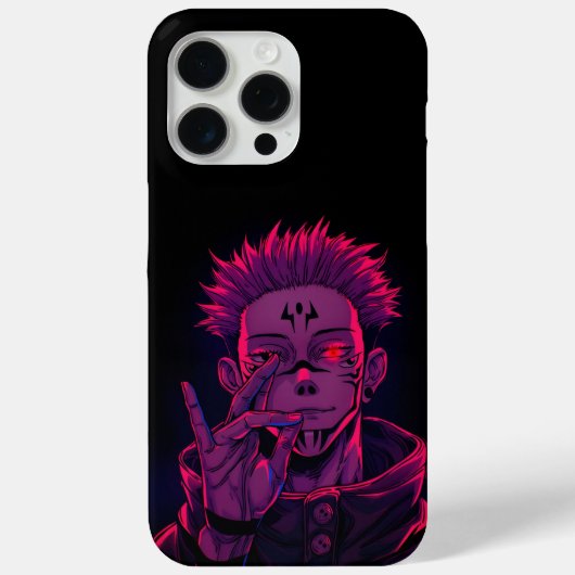 Sukuna Malevolent Neon Case-Mate iPhoneケース (裏面)