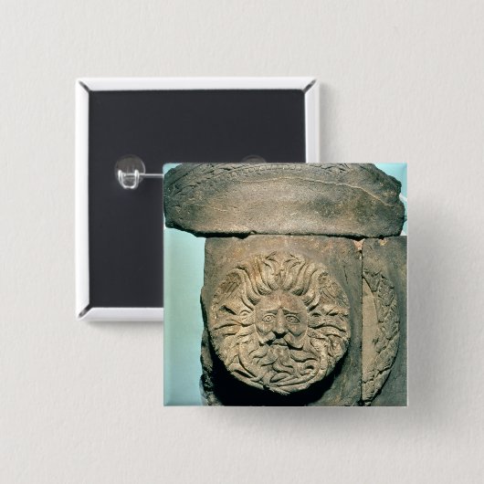 Sulの原産のイギリスの神、ローマ期間 缶バッジ (正面&裏面)