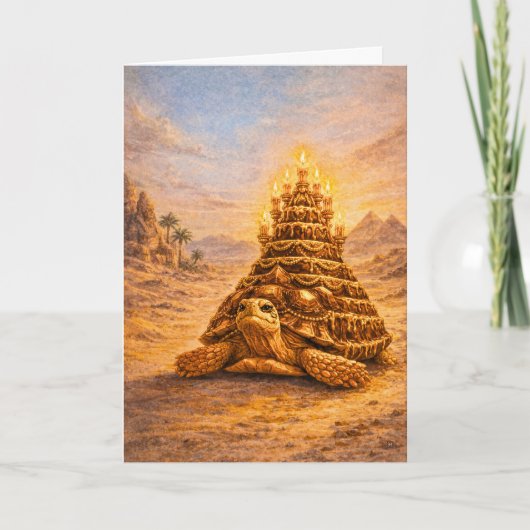 Sulca Tortoise queen pyramid birthday cake カード (正面)