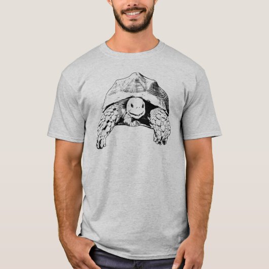 Sulcataのカメのアフリカの拍車をかけられたカメ Tシャツ (正面)