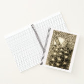 Sulcata Tortoise Art Nouveau Ink Sepia drawing ノートブック (内部)