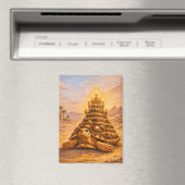 Sulcata Tortoise queen pyramid birthday cake マグネット (インサイチュ (食洗機))