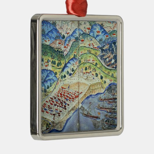 「Suleymannameからのニースの眺め、 メタルオーナメント (右)