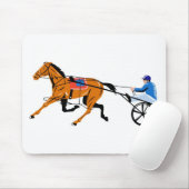sulkiesを競争させている馬具の馬車馬 マウスパッド (マウス)