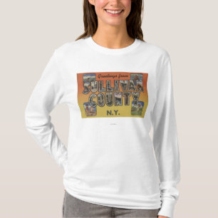 Sullivan郡、ニューヨーク-大きい手紙場面 Tシャツ