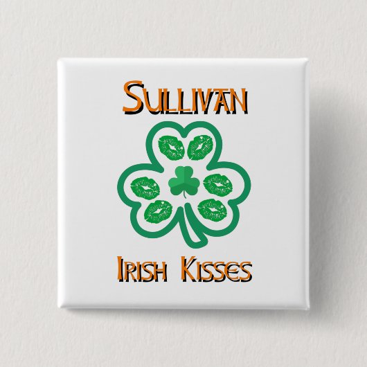 Sullivan Irish Kisses Button 缶バッジ (正面)