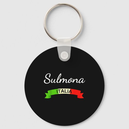 Sulmona Italy Flag Italia Souvenir Gift Matching I キーホルダー (正面)