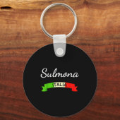 Sulmona Italy Flag Italia Souvenir Gift Matching I キーホルダー (正面)