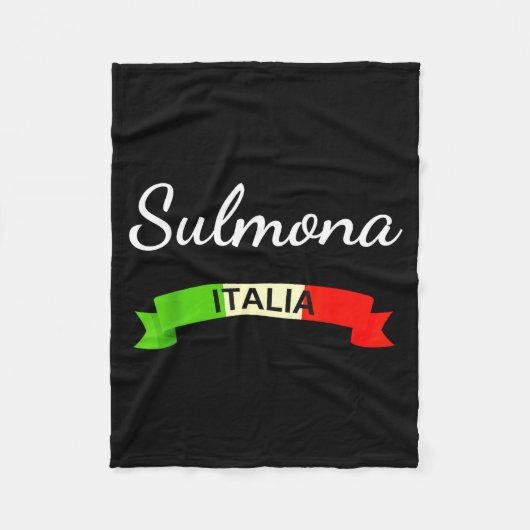 Sulmona Italy Flag Italia Souvenir Gift Matching I フリースブランケット (正面)