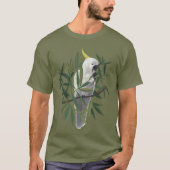 Sulphur-Crested Cockatoo in Tree Illustration Tシャツ (正面)