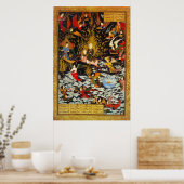 Sultan MuhammadによるMiraj Muhammadの登山 ポスター (キッチン)