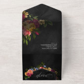 Sultry Nightsフローラ結婚のID829 オールインワン招待状 (外側)