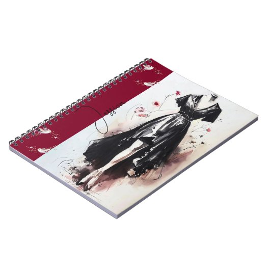 Sultry Victorian Silhouette Art Journal ノートブック (左側)