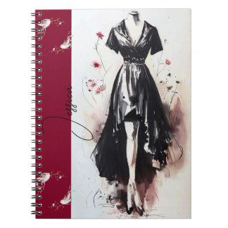 Sultry Victorian Silhouette Art Journal ノートブック