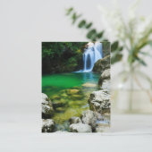 Sum Waterfall in Vintgar Gorge,スロベニア州ブリードの近く ポストカード (スタンド正面)
