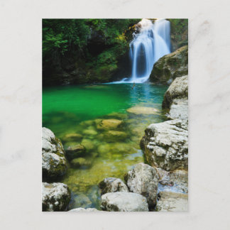 Sum Waterfall in Vintgar Gorge,スロベニア州ブリードの近く ポストカード