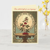 Sumac of Sunrise A Symbol of Nowruz Renewal カード (黄色い花)