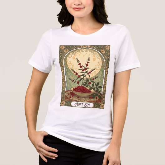 Sumac Sunrise A Haft-Sin Symbol of Renewal トライブレンドＴシャツ (正面)