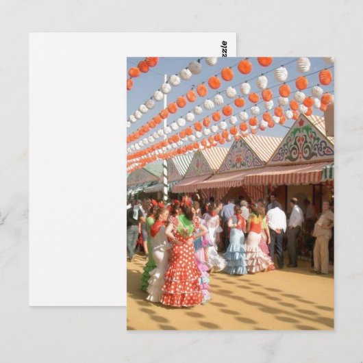 Sumario Description Feria de Abril (Sevilla), muje ポストカード (正面/裏面)