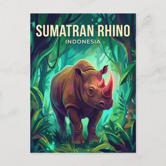 Sumatra Indonesia ポストカード (正面)