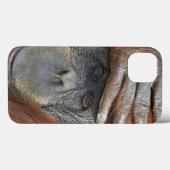 Sumatranの捕虜のメスのオランウータン Case-Mate iPhoneケース (裏面 (横))
