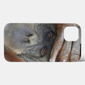 Sumatranの捕虜のメスのオランウータン Case-Mate iPhoneケース (裏面 (横))