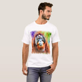 Sumatran Orangutan 070724AREF107 - Watercolor Tシャツ (正面フル)