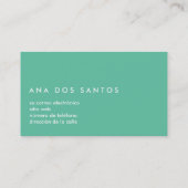 Sumergirse en el Color Tarjetas de Visita 名刺 (裏面)