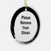 Sumiの開いた円のドア・ハンガー セラミックオーナメント (右)