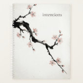 Sumi-E Ink | 桜 | 週間/月間 プランナー手帳 (正面)