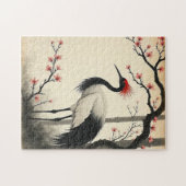 Sumi-E Red-Crowned Crane Puzzle ジグソーパズル (横)
