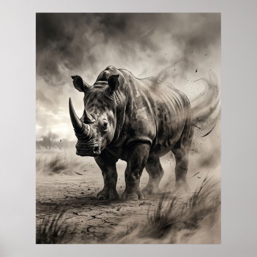 Sumi Rhino Dust Storm ポスター (正面)
