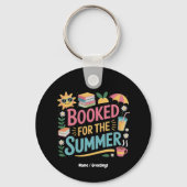 Summer おもしろい Book Readerビーチ キーホルダー (正面)