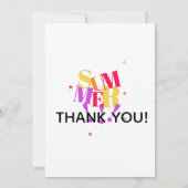 Summer  サンキューカード (裏面)