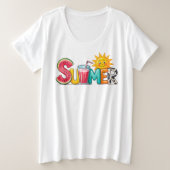 Summer  プラスサイズTシャツ (デザイン正面)