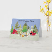 Summer 恋しく思 Camp's You for Boy カード (黄色い花)